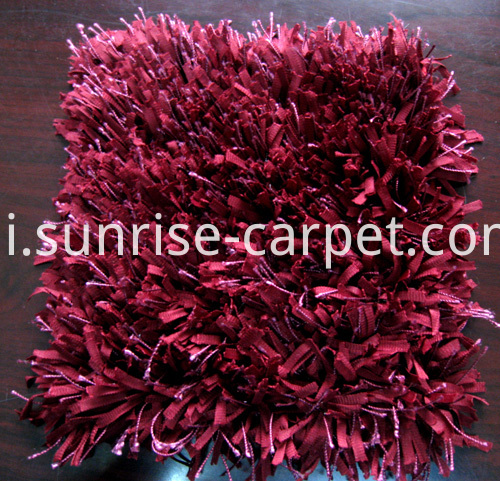 रेशम और धारी मिक्स झबरा गली Silk & Stripe Mix Shaggy Rug